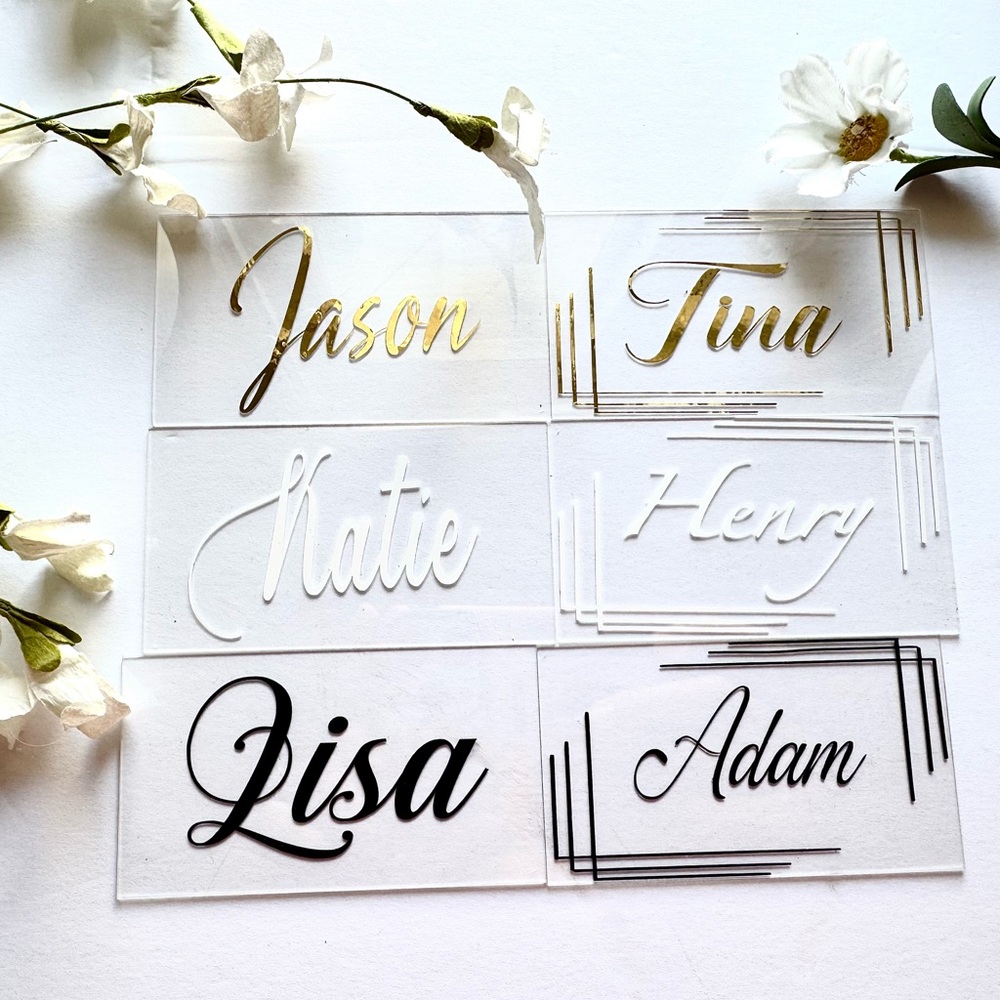 Personalized Wedding Place Cards